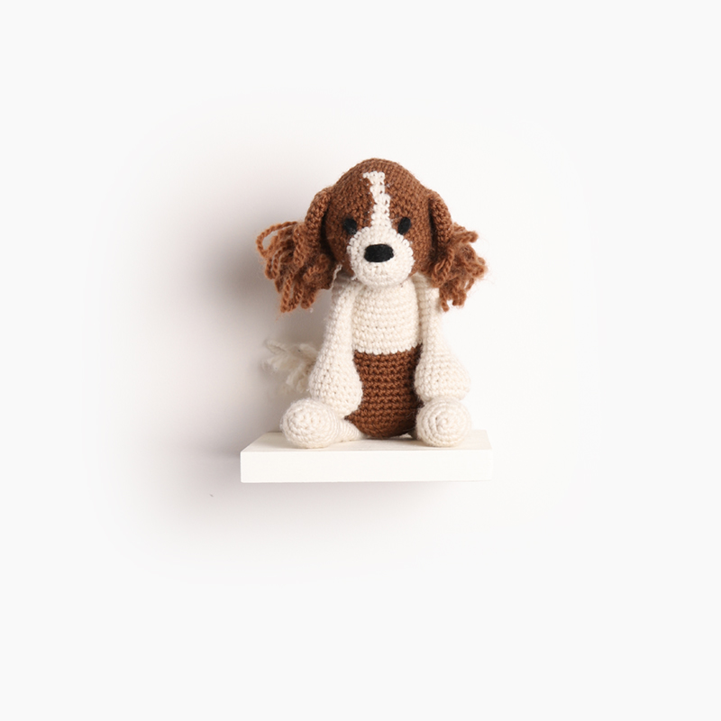 spaniel dog puppy crochet amigurumi project pattern kerry lord Edward's menagerie
